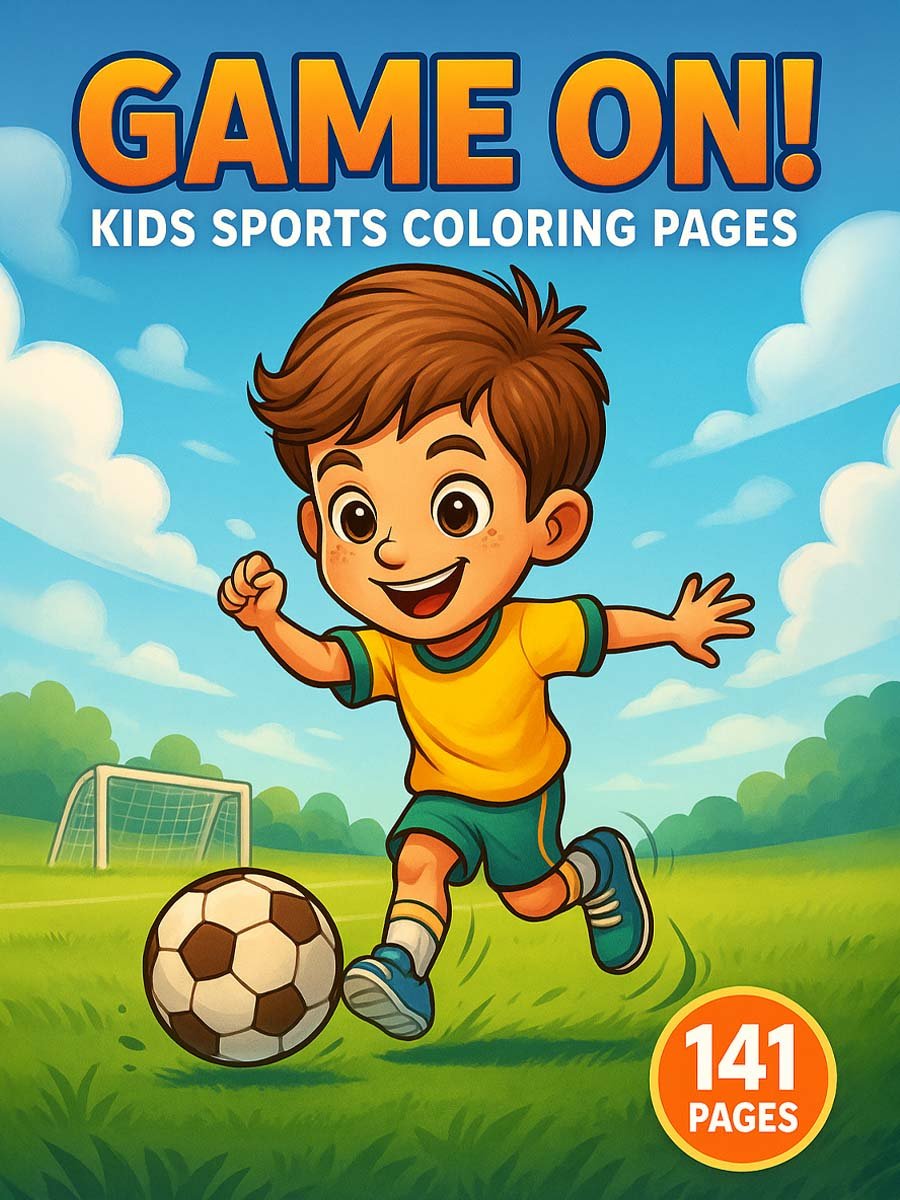 Game On! – 141 Sports & Activities Coloring Pages for Kids ...